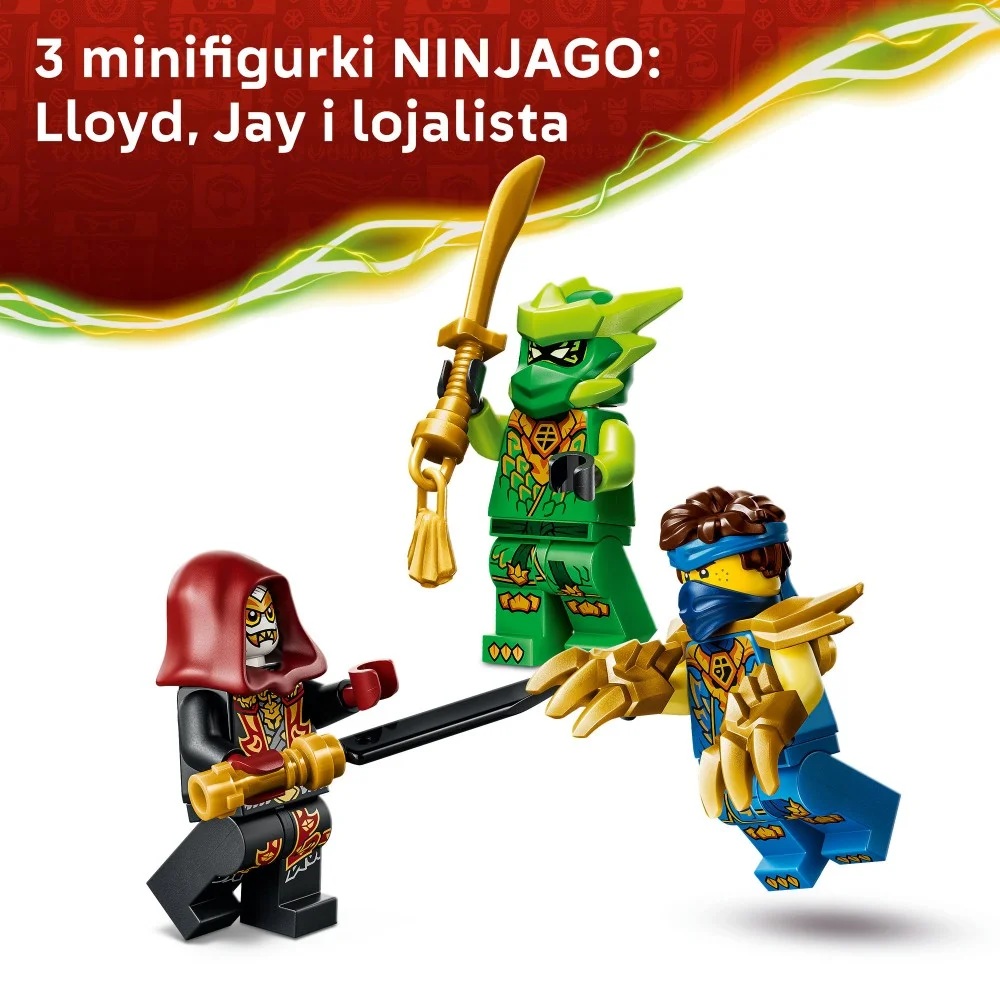 Klocki Lego Ninjago 71862 Smoczy Mech Lloyda zestaw bitewny, zabawki Nino bochnia, pomysł na prezent dla 6 latka, lego ninjago zielony mech Lloyda