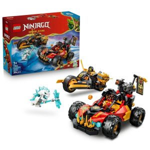 Klocki Lego Ninjago 71864 Wielofunkcyjne pojazdy Kaia i Cole'a, zabawki Nino Bochnia, pomysł na prezent dla 7 latka, lego ninjago 71864