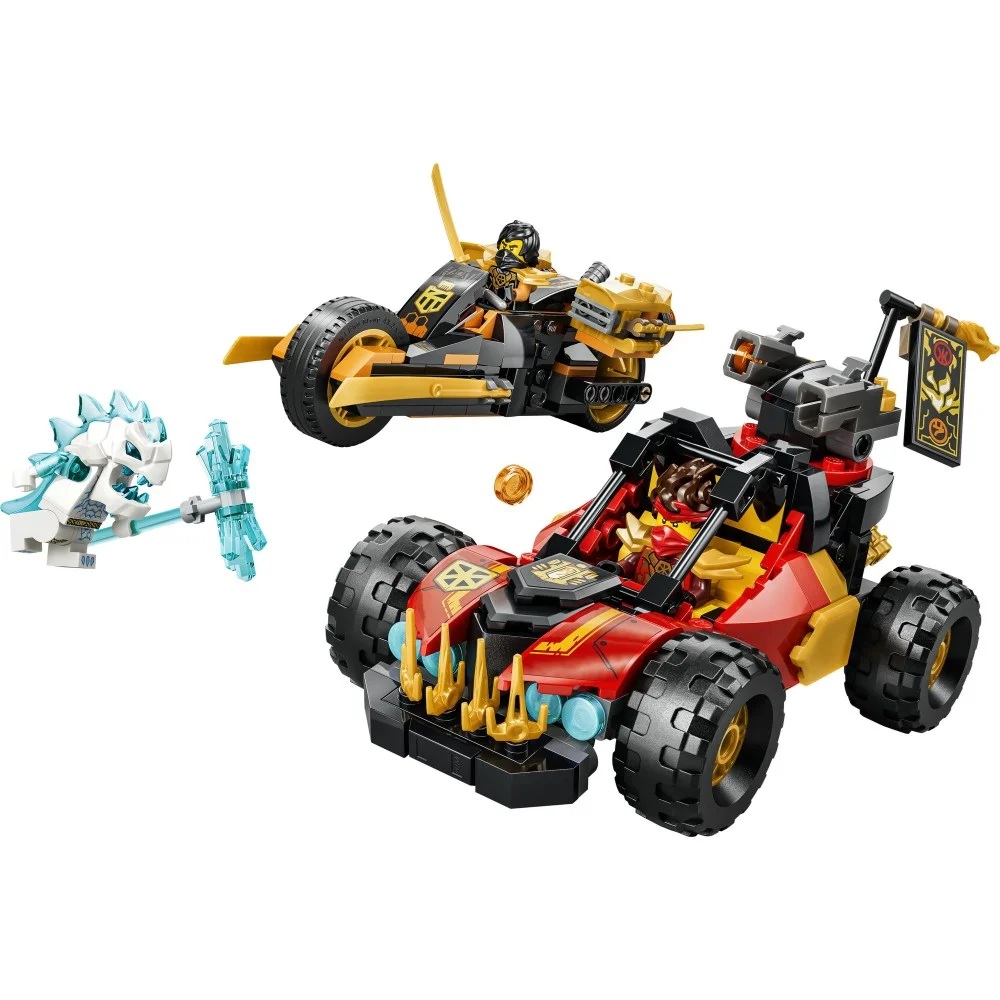 Klocki Lego Ninjago 71864 Wielofunkcyjne pojazdy Kaia i Cole'a, zabawki Nino Bochnia, pomysł na prezent dla 7 latka, lego ninjago 71864