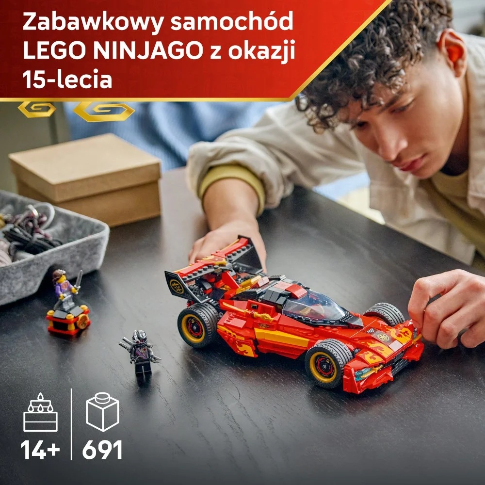 Klocki Lego Ninjago 71867 Ninjaścigacz X-1, zabawki nino bochnia, pomysł na prezent dla 14 latka, lego ninjago, klocki lego ninjago samochód