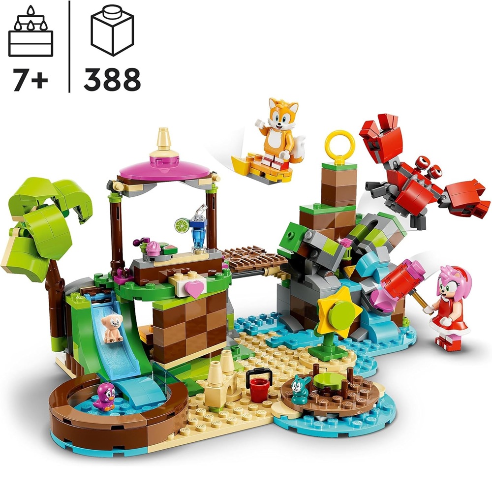 Klocki Lego Sonic The Hedgehog 76992 Wyspa dla zwierząt Amy, zabawki Nino Bochnia, pomysł na prezent dla 7 latka, lego Sonik, lego Sonic