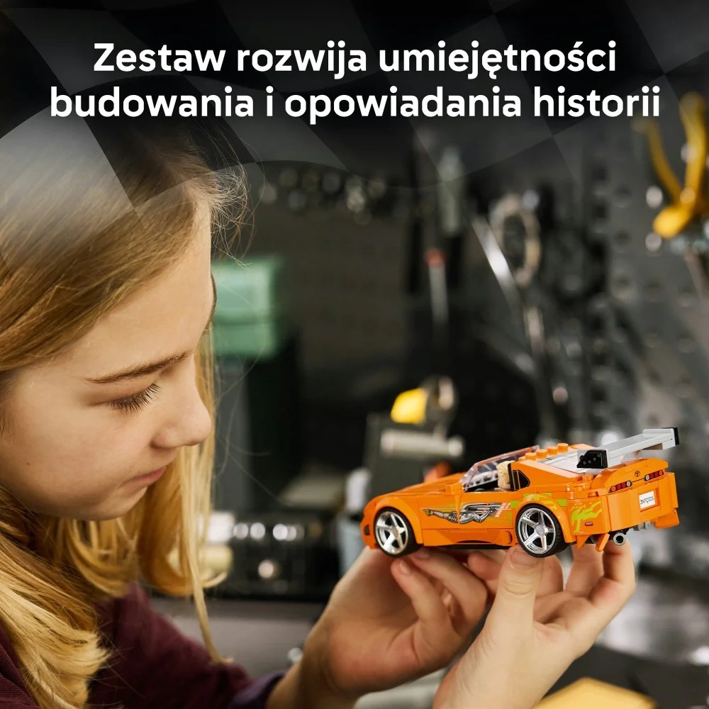 Klocki Lego Speed Champions 77260 Szybcy i wściekli Toyota Supra MK4, zabawki Nino Bochnia, pomysł na prezent dla 10 latka, lego samochody, lego 77260