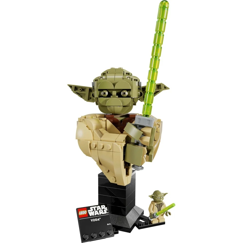 Klocki Lego Star Wars 75438 Popiersie Yody, zabawki Nino Bochnia, pomysł na prezent dla 18 latka, klocki lego Star Wars dla dorosłego, lego Popiersie Yody