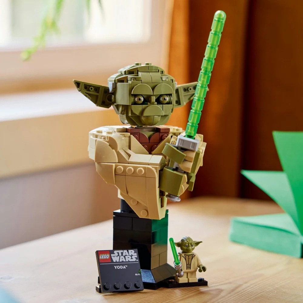 Klocki Lego Star Wars 75438 Popiersie Yody, zabawki Nino Bochnia, pomysł na prezent dla 18 latka, klocki lego Star Wars dla dorosłego, lego Popiersie Yody