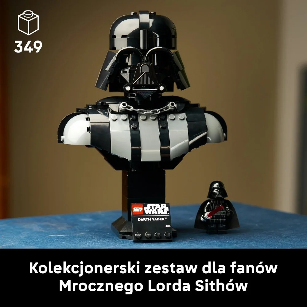 Klocki Lego Star Wars 75439 Popiersie Dartha Vadera, zabawki Nino Bochnia, pomysł na prezent dla 18 latka, lego Star Wars, klocki lego Gwiezdne Wojny