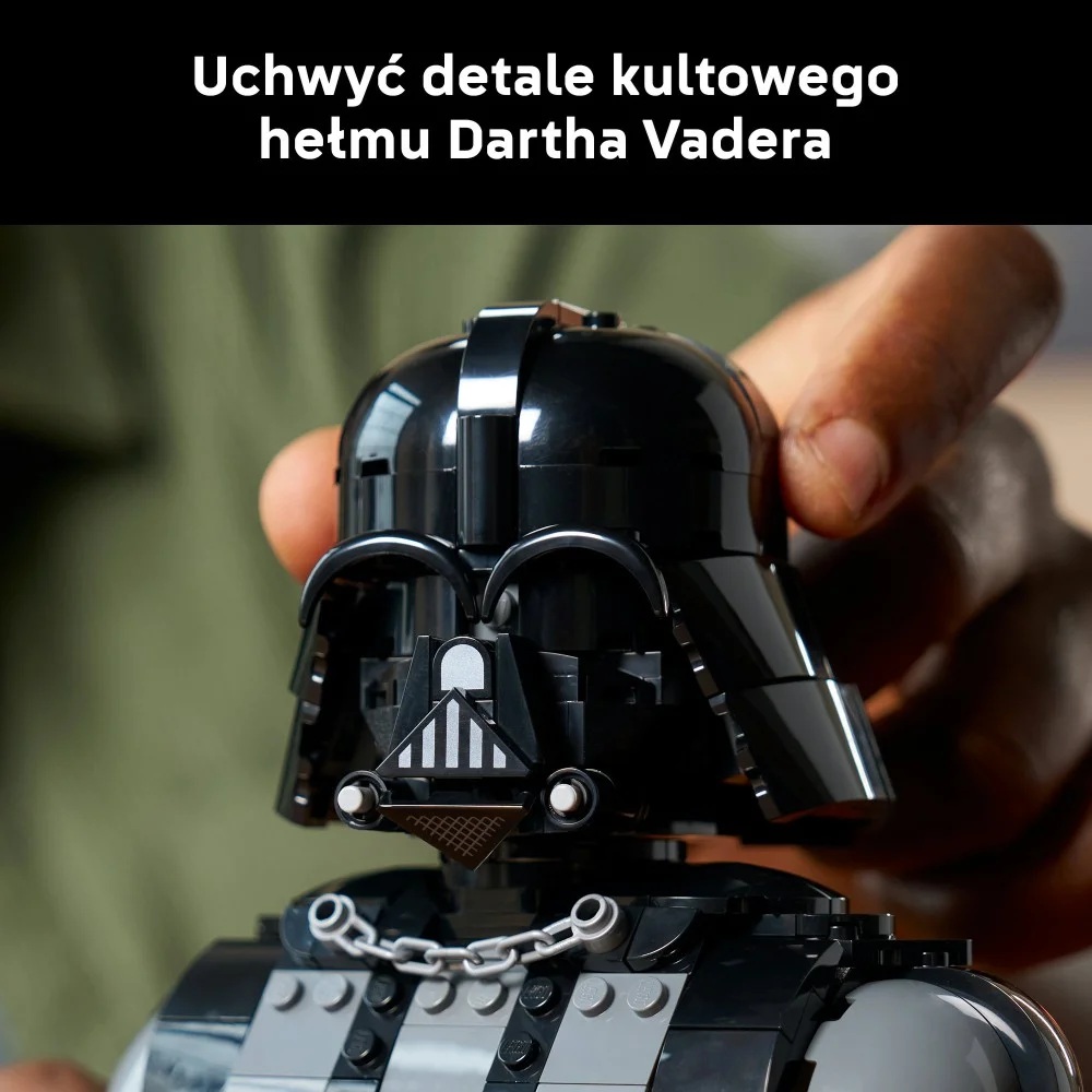 Klocki Lego Star Wars 75439 Popiersie Dartha Vadera, zabawki Nino Bochnia, pomysł na prezent dla 18 latka, lego Star Wars, klocki lego Gwiezdne Wojny