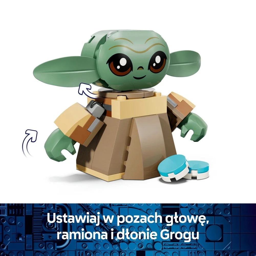 Klocki Lego Star Wars 75443 Dom Grogu, zabawki Nino Bochnia, pomysł na prezent dla 4 latka, lego Star Wars