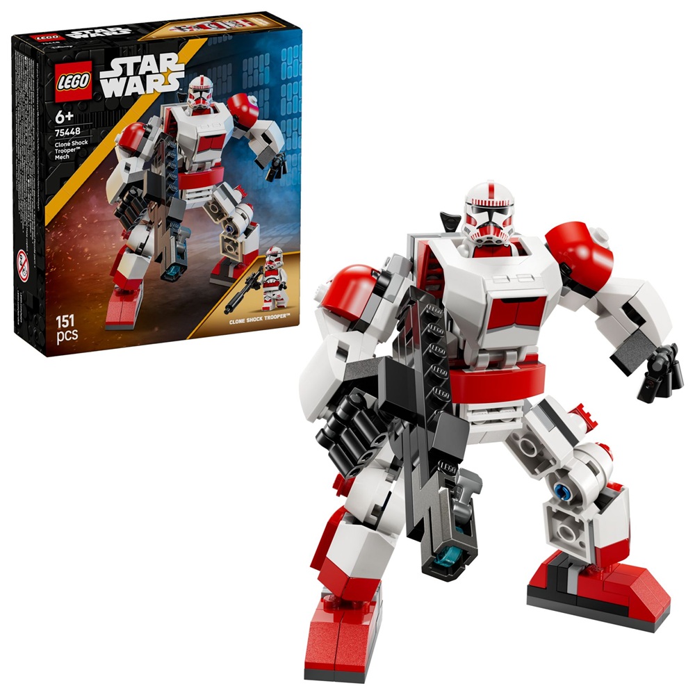Klocki Lego Star Wars 75448 Mech klona Shock Troopera, zabawki Nino Bochnia, pomysł na prezent dla 6 latka, lego Star wars klocki