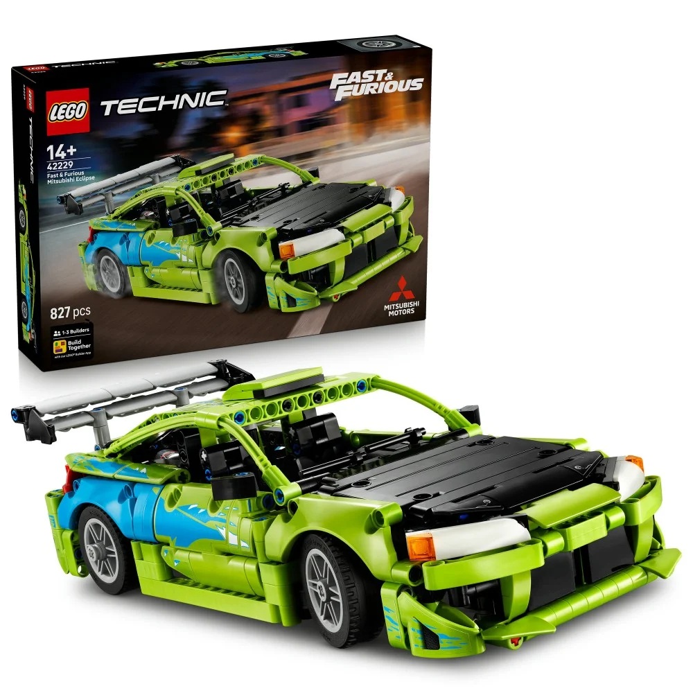 Klocki Lego Technic 42229 Samochód Fast and Furious Mitsubishi Eclipse, zabawki Nino Bochnia, pomysł na prezent dla 10 latka, klocki lego samochody technic