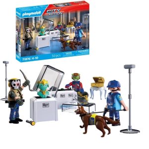 Playmobil City Action 71876 Kradzież w muzeum, zabawki nino Bochnia, pomysł na prezent dla 5 latka, playmobil policja ze złodziejami