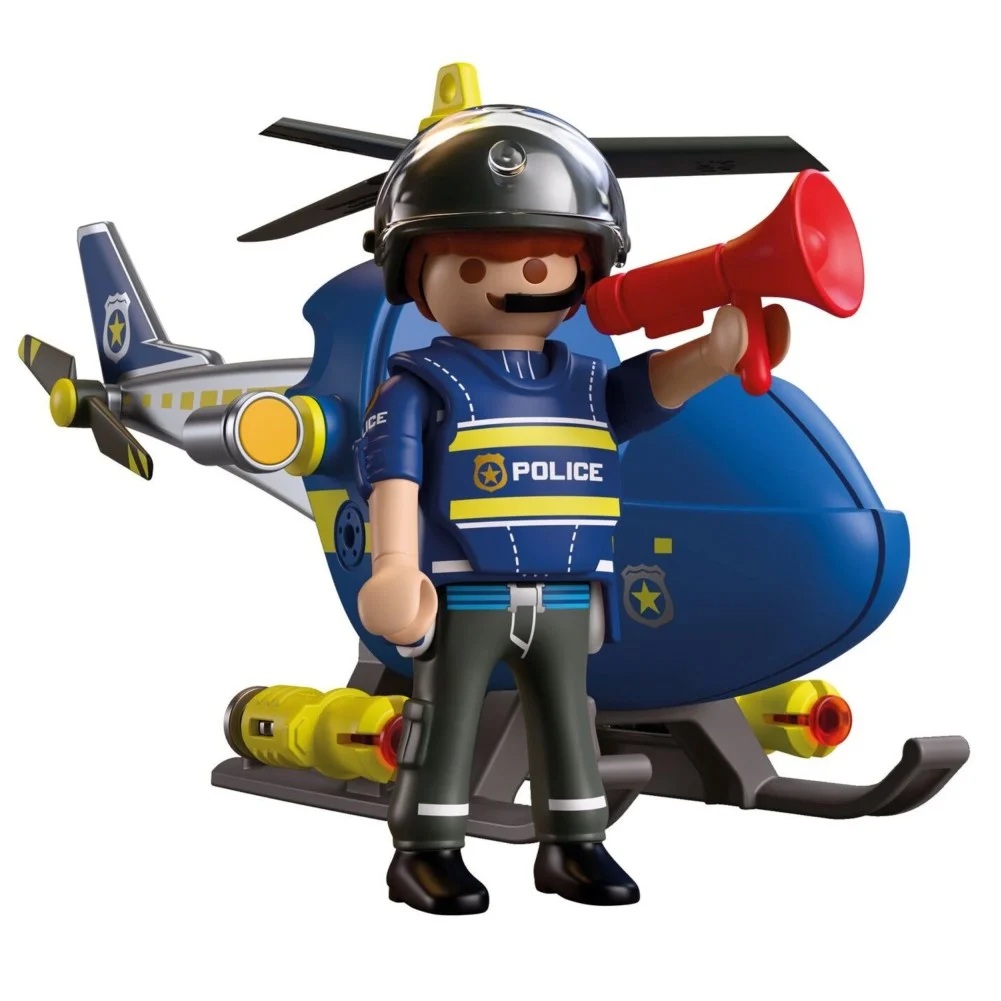 Playmobil City Action 72080 Policyjny helikopter z radarem, zabawki Nino Bochnia, pomysł na prezent dla 4 latka, playmobil helikopter, helikopter policyjny