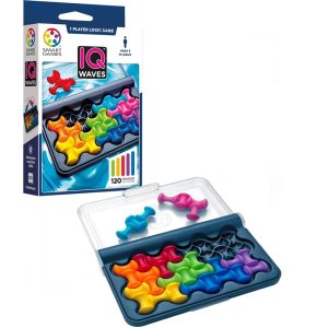 Iuvi Gra Smart Games IQ Waves eng, zabawki Nino Bochnia, pomysł na prezent dla 6 latka, gra logiczna dla jednego gracza