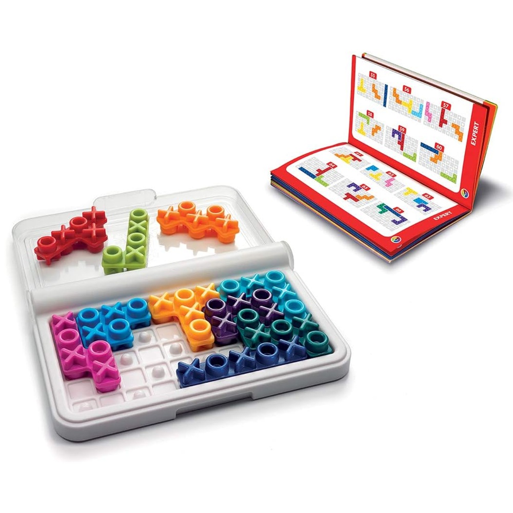 Iuvi Gra Smart Games IQ Xoxo, zabawki nino bochnia, pomysł na prezent dla 6 latka, gra logiczna dla jednego gracza