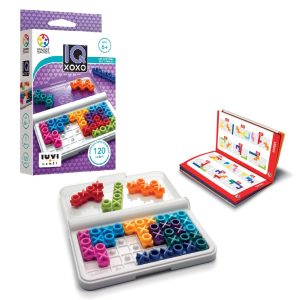 Iuvi Gra Smart Games IQ Xoxo, zabawki nino bochnia, pomysł na prezent dla 6 latka, gra logiczna dla jednego gracza