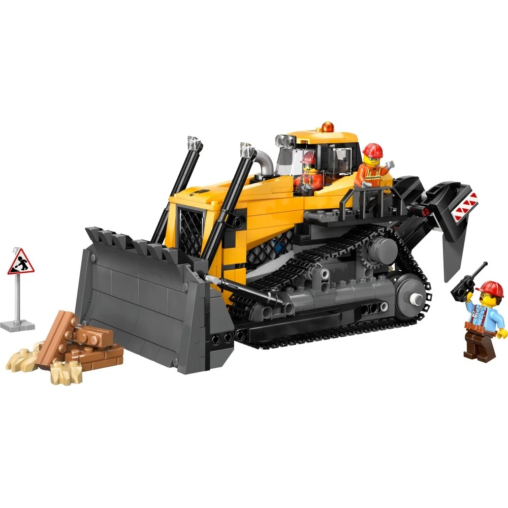Klocki Lego City 60466 Żółty buldożer, zabawki nino Bochnia, pomysł na prezent dla 6 latka, lego plac budowy, maszyny budowlane lego spychacz