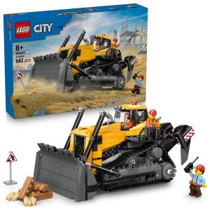 Klocki Lego City 60466 Żółty buldożer, zabawki nino Bochnia, pomysł na prezent dla 6 latka, lego plac budowy, maszyny budowlane lego spychacz