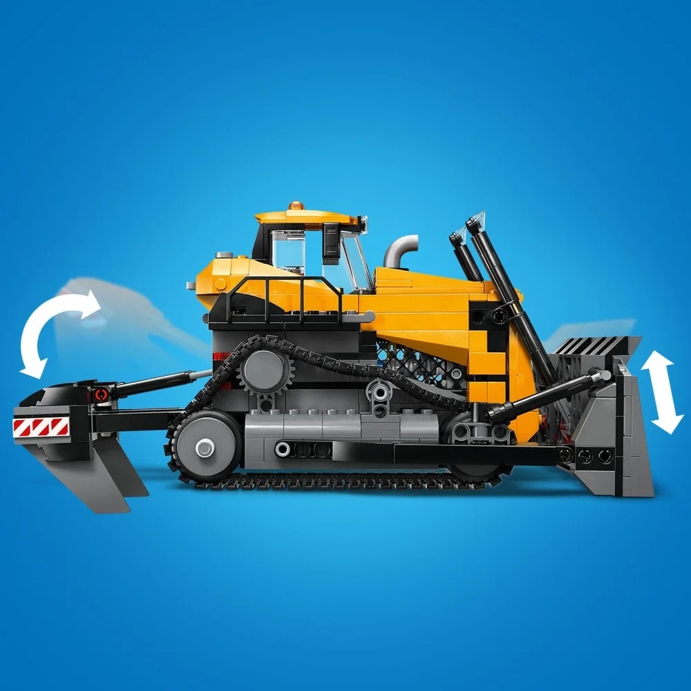 Klocki Lego City 60466 Żółty buldożer, zabawki nino Bochnia, pomysł na prezent dla 6 latka, lego plac budowy, maszyny budowlane lego spychacz