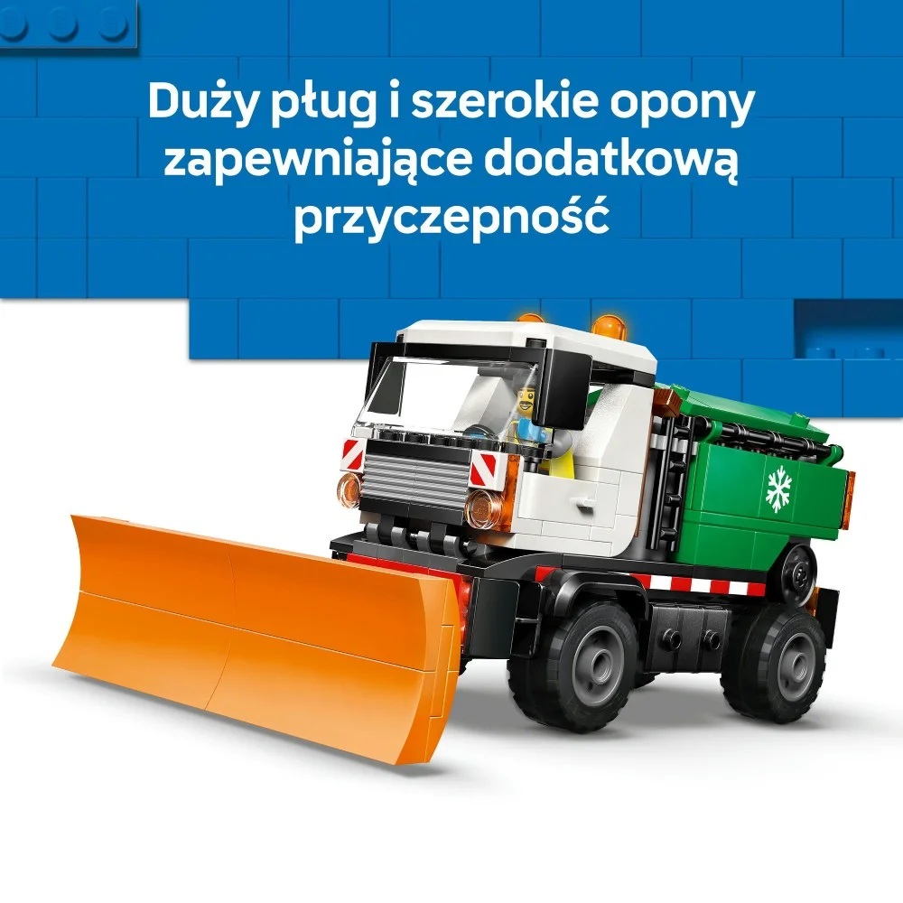 Klocki Lego City 60490 Pług śnieżny, zabawki Nino Bochnia, pomysł na prezent dla 7 latka. lego city 60490
