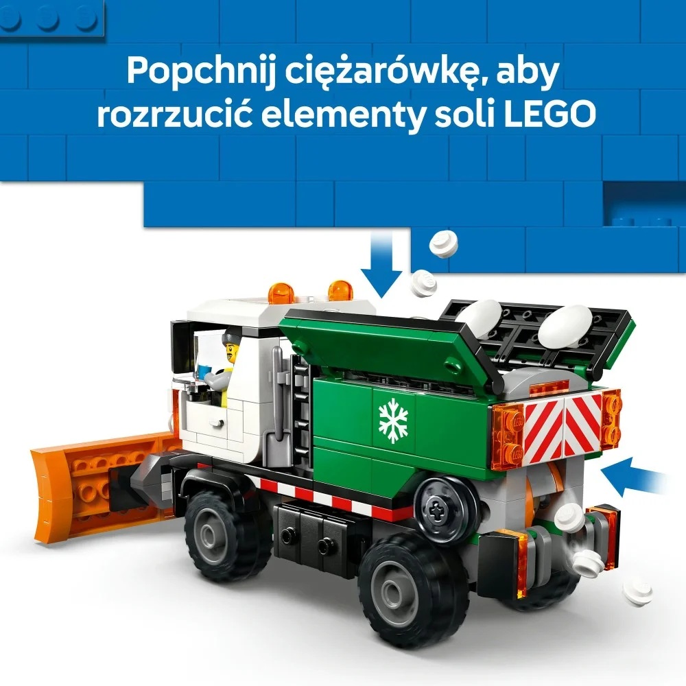 Klocki Lego City 60490 Pług śnieżny, zabawki Nino Bochnia, pomysł na prezent dla 7 latka. lego city 60490