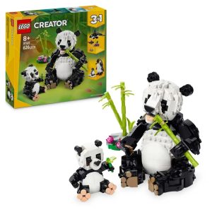 Klocki Lego Creator 31165 Dzikie zwierzęta Rodzina pand, zabawki Nino Bochnia, pomysł na prezent dla 8 latki, lego creator 3w1 pandy 31165