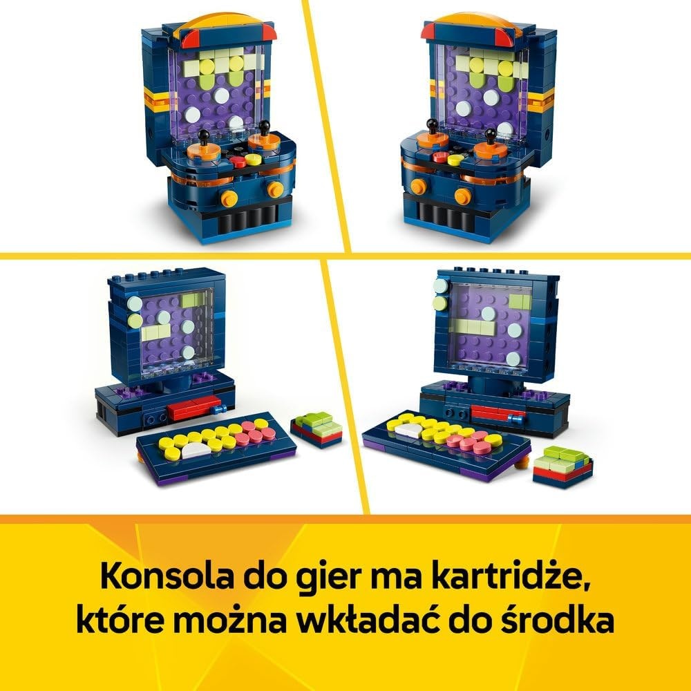 Klocki Lego Creator 31380 Konsola do gry retro, zabawki Nino bochnia, pomysł na prezent dla 8 latka