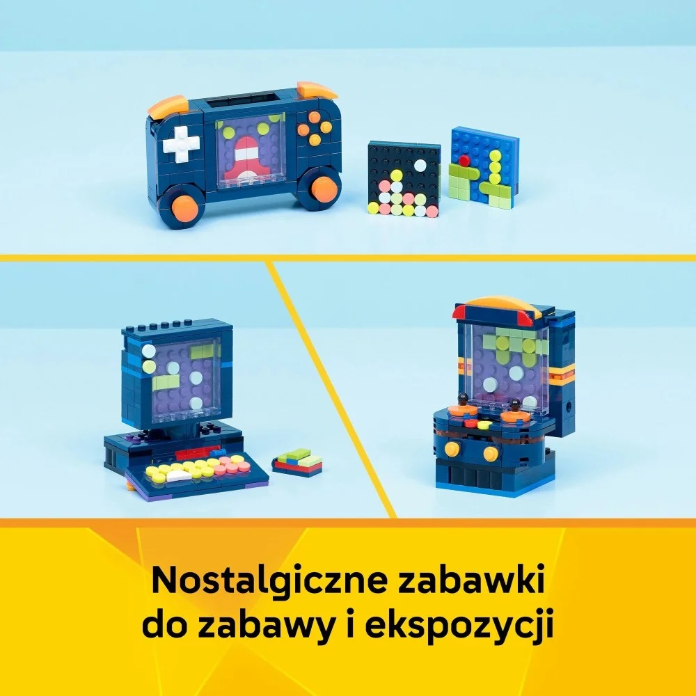 Klocki Lego Creator 31380 Konsola do gry retro, zabawki Nino bochnia, pomysł na prezent dla 8 latka