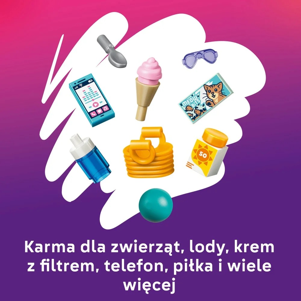 Klocki Lego Friends 42676 Frajda w parku wodnym, zabawki Nino Bochnia, pomysł na prezent dla 7 latki , klocki lego Friends zabawy w parku wodnym