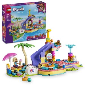 Klocki Lego Friends 42676 Frajda w parku wodnym, zabawki Nino Bochnia, pomysł na prezent dla 7 latki , klocki lego Friends zabawy w parku wodnym
