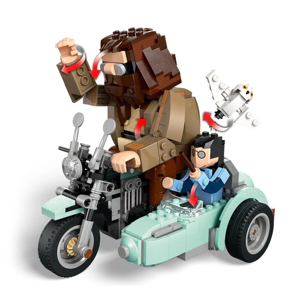 Klocki Lego Harry Potter 76443 przejażdżka motocyklowa Hagrida i Harryego, zabawki Nino bochnia, pomysł na prezent dla 8 latka, klocki lego Harry potter 76443