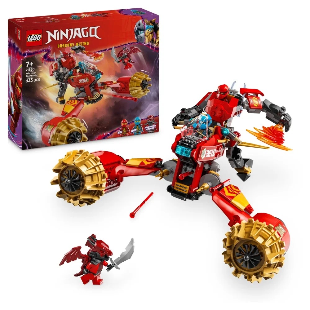 Klocki Lego Ninjago 71830 Burzowy jeździec Mech Kaia, zabawki nino Bochnia, pomysł na prezent dla 8 latka, lego ninjago, klocki Lego Ninjago mech Kaia 71830