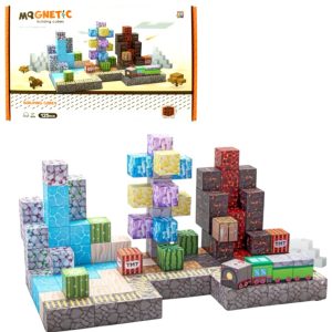 Klocki Magnetyczne 3D Piksele kostki sześcienne Własny świat 125 el, zabawki Nino Bochnia, pomysł na prezent dla 6 latka, klocki magnetyczne piksele, klocki sześcienne kosteczki do układania