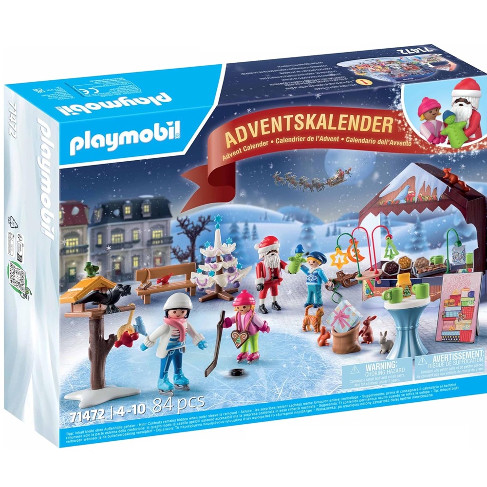 Playmobil 71472 Kalendarz adwentowy jarmark bożonarodzeniowy, zabawki Nino Bochnia, pomysł na prezent dla 5 latka, figurki playmobil