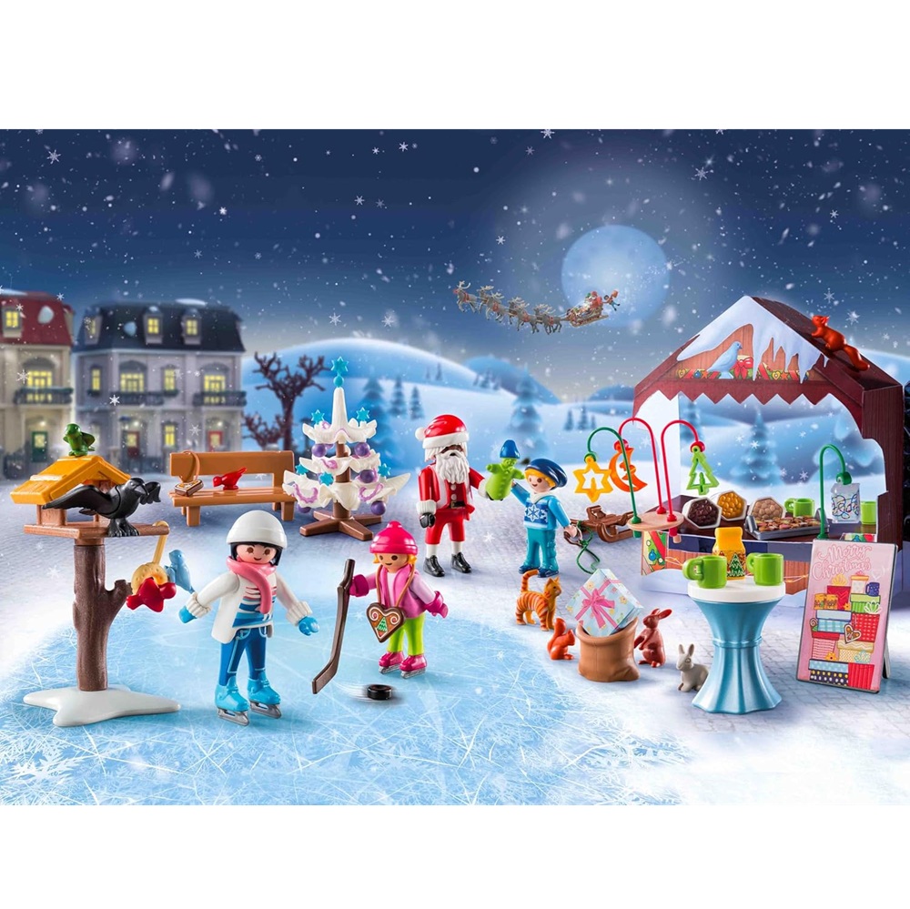 Playmobil 71472 Kalendarz adwentowy jarmark bożonarodzeniowy, zabawki Nino Bochnia, pomysł na prezent dla 5 latka, figurki playmobil
