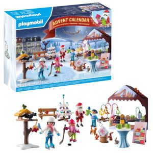 Playmobil 71472 Kalendarz adwentowy jarmark bożonarodzeniowy, zabawki Nino Bochnia, pomysł na prezent dla 5 latka, figurki playmobil