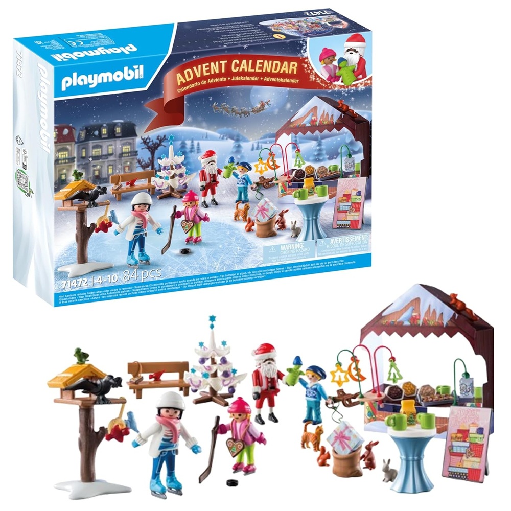 Playmobil 71472 Kalendarz adwentowy jarmark bożonarodzeniowy, zabawki Nino Bochnia, pomysł na prezent dla 5 latka, figurki playmobil