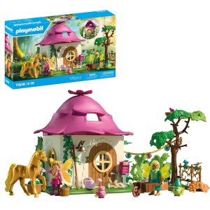 Playmobil 71838 Przytulny dom wróżek i złoty jednorożec, zabawki Nino Bochnia, pomysł na prezent dla 5 latki, playmobil wróżki i jednorożec,
