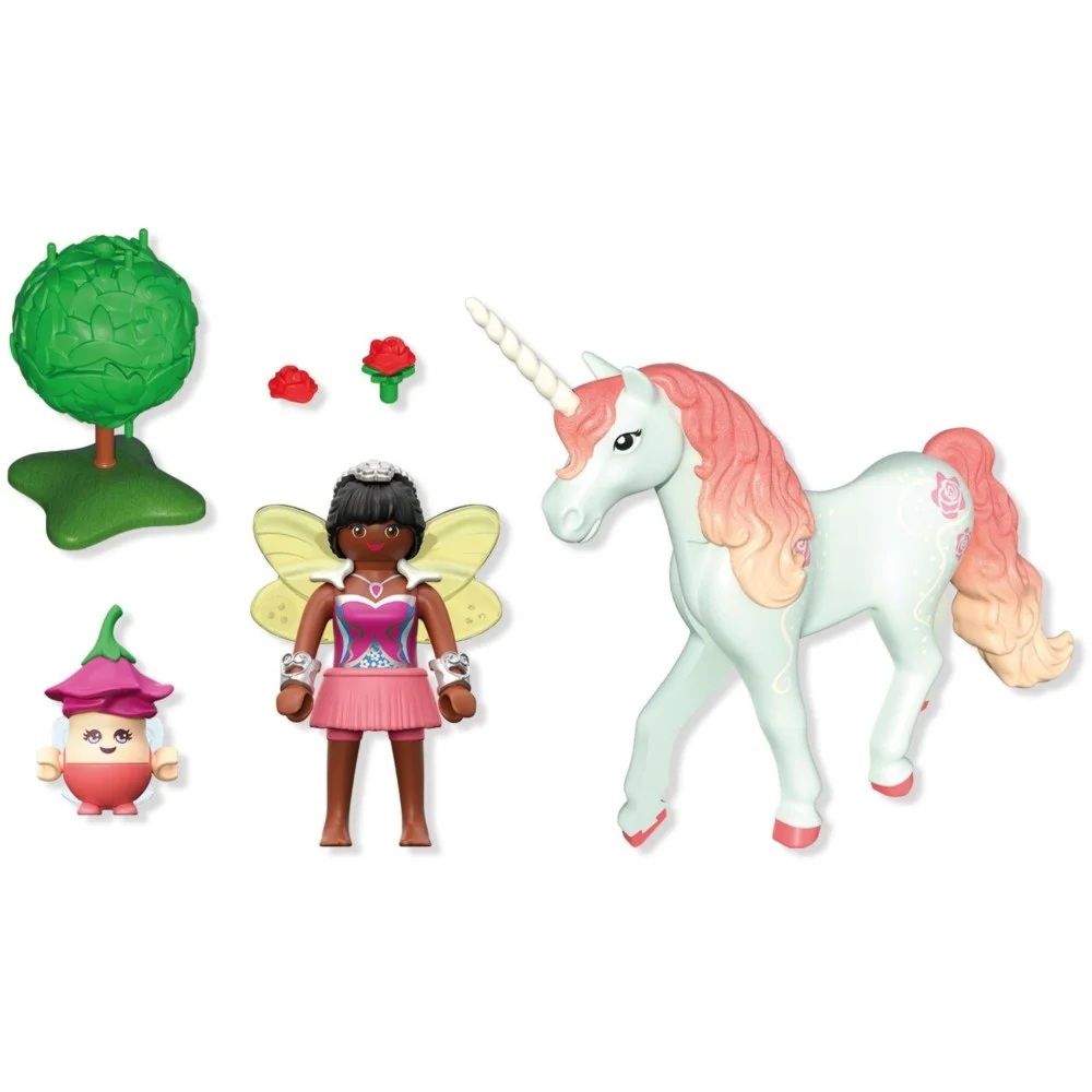 Playmobil 71841 Jednorożec do kolekcjonowania Sky Rose z wróżką, zabawki Nino Bochnia, pomysł na prezent dla 5 latki, zestaw z wróżką playmobil
