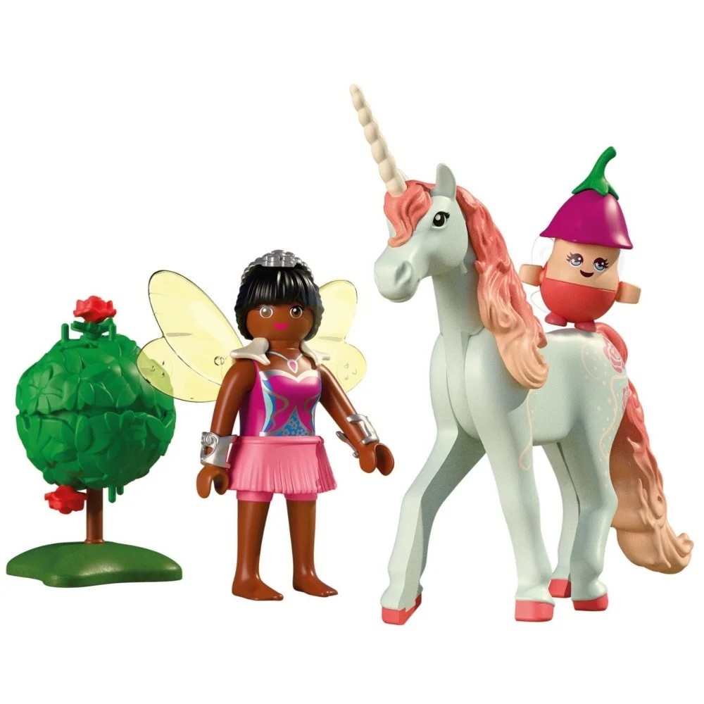 Playmobil 71841 Jednorożec do kolekcjonowania Sky Rose z wróżką, zabawki Nino Bochnia, pomysł na prezent dla 5 latki, zestaw z wróżką playmobil