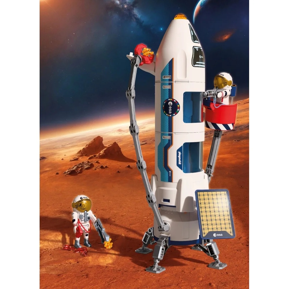 Playmobil 72011 Rakieta badawcza ESA Mars, zabawki nino Bochnia, pomysł na prezent dla 5 latka, rakieta kosmiczna zabawka