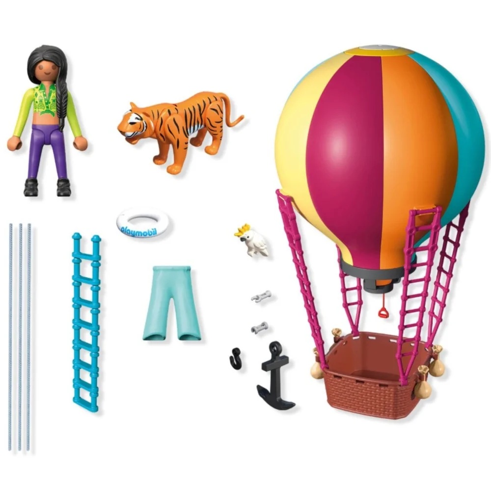 Playmobil Animals Friends 71853 Lot balonem, zabawki Nino bochnia, pomysł na prezent dla 5 latki, zwierzątka Playmobil