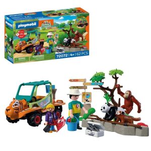 Playmobil Animals Friends 72072 Opiekun zwierząt z pojazdem, zabawki Nino Bochnia, pomysł na prezent dla 5 latka, playmobil zestaw ze zwierzątkami