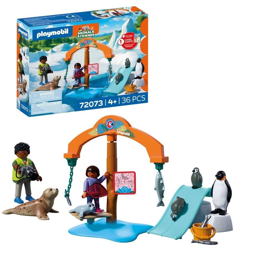 Playmobil Animals Friends 72073 Lodowa Ekspedycja, zabawki Nino bochnia, pomysł na prezent dla 4 latka, playmobil pingwiny