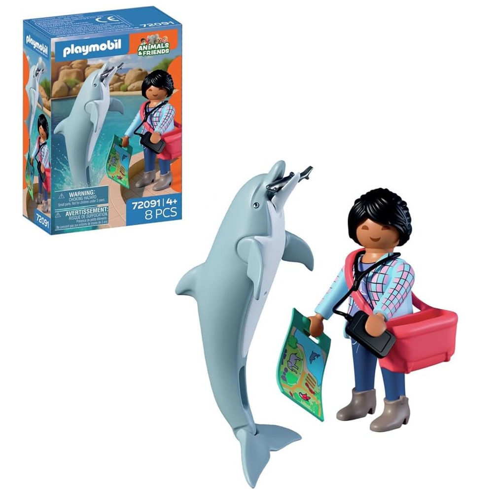 Playmobil Animals Friends 72091 Delfin i odwiedzający, Zabawki nino Bochnia, pomysł na prezent dla 4 latka, zwierzątka playmobil delfin
