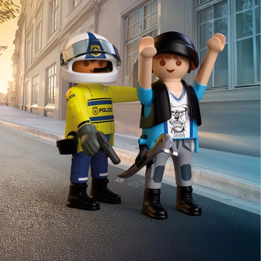 Playmobil City Action 72079 Pościg motocyklowy, zabawki nino Bochnia, pomysł na prezent dla 5 latka, playmobil policja