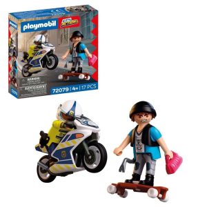 Playmobil City Action 72079 Pościg motocyklowy, zabawki nino Bochnia, pomysł na prezent dla 5 latka, playmobil policja