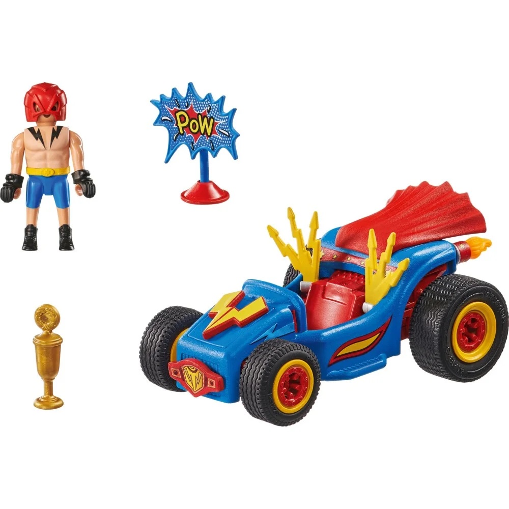 Playmobil Funstars Racing 71632 Wrestler Gokart, zabawki Nino Bochnia, pomysł na prezent dla 5 latka, playmobil samochodzik
