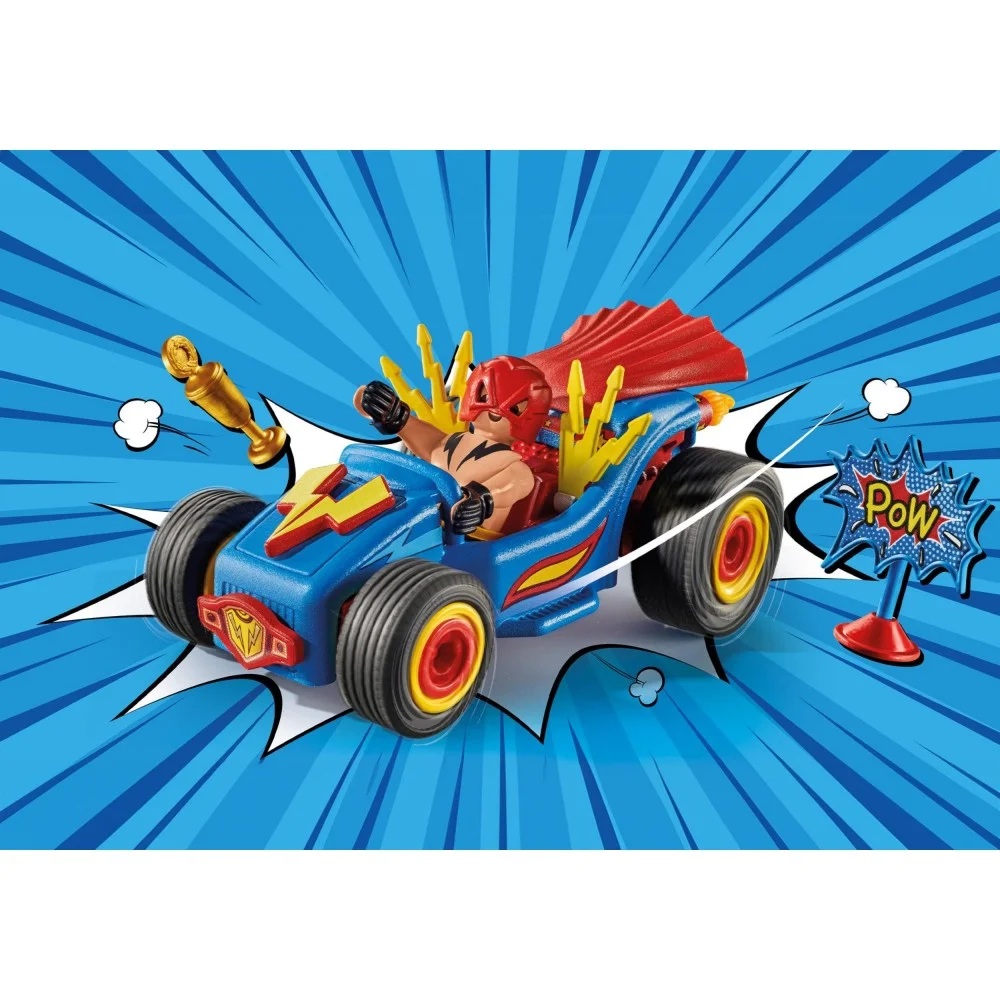 Playmobil Funstars Racing 71632 Wrestler Gokart, zabawki Nino Bochnia, pomysł na prezent dla 5 latka, playmobil samochodzik