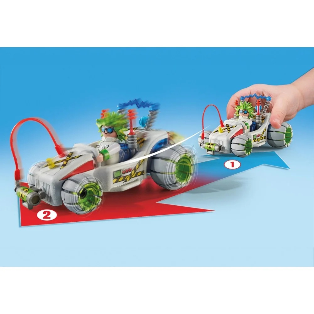 Playmobil Funstars Racing 71633 Profesor Gokart, zabawki Nino Bochnia, pomysł na prezent dla 4 latka, playmobil samochodzik