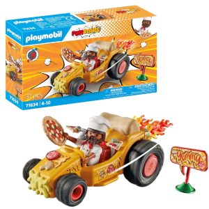 Playmobil Funstars Racing 71634 Pizza Gokart, zabawki Nino Bochnia, pomysł na prezent dla 5 latka, playmobil samochodzik