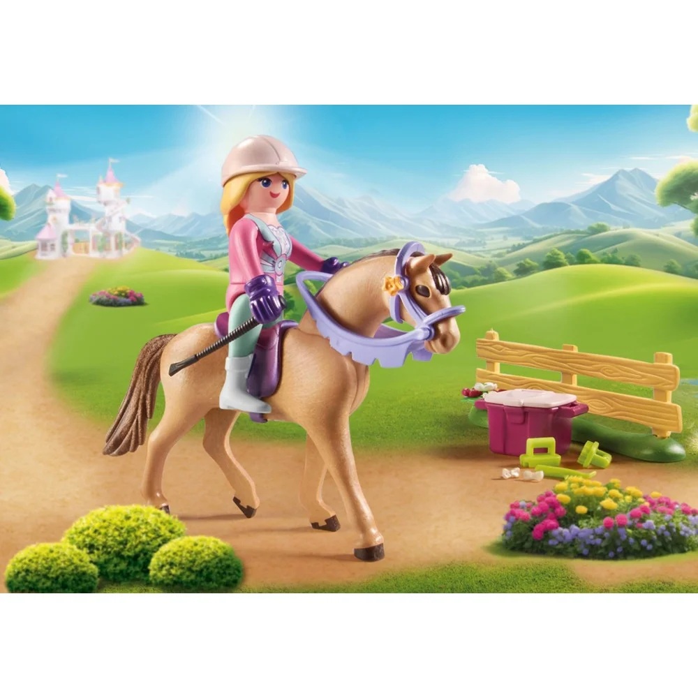 Playmobil Princess Magic 71801 Starter Pack Księżniczka z koniem, zabawki Nino bochnia, pomysł na prezent dla 4 latki, playmobil konik mi ksieżniczka